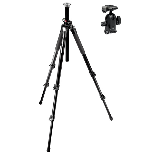 Manfrotto 055XPRO Professional Aluminium Tripod m/498RC2 hode 