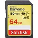 Sandisk SDXC Extreme 64GB 150MB/s UHS-I