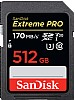 Sandisk SDXC Extreme Pro 512GB 170MB/s UHS-I V30 U3 C10