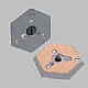 Manfrotto Kameraplate 3/8', Flat bunn