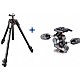 Manfrotto Stativkit 055 Carbon 3-section Tripod m/treveishode