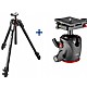 Manfrotto Stativkit 055 Carbon 3-section Tripod m/kulehode