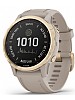 Garmin fenix 6S  Pro Solar Edition, lys gullfarget med lys sandfarget rem