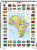 Puslespill - Afrikakart m/flagg