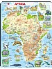 Puslespill - Afrika, kart med dyr