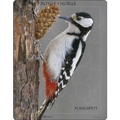 Puslespill - Norske dyr 20-60 brikker, 5 pk