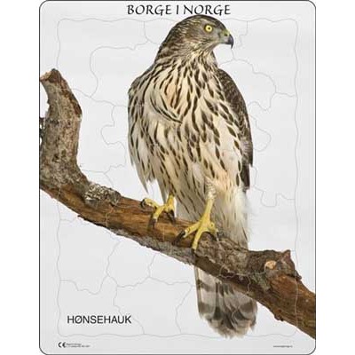 Puslespill - Norske dyr 20-60 brikker, 5 pk