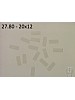 Oppklebingsplater - Mounting boards Transparent - 100 stk