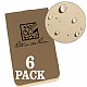 Allvr On-The-Go Mini-notatbok - Heftet (OTG971T) Beige, 6-pakning